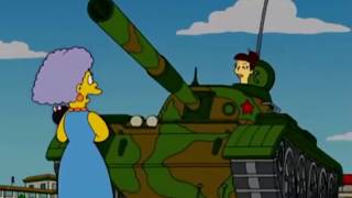 Animation The Simpsons Tiananmen Square Massacre [upl. by Nnaecarg]