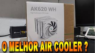 CPU COOLER DEEPCOOL AK620 WH UNBOXING SERÁ QUE VAI ESFRIAR QUALQUER PROCESSADOR [upl. by Walton]