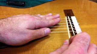 Carving an Intonated Classical Guitar Saddle [upl. by Attikram]