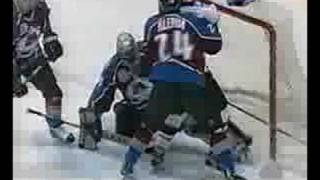 200001 Round 4Game 6 Scott Gomez Disallowed Goal [upl. by Solegnave]