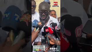 Elections Législatives Reaction Tahirou Sarr après son vote [upl. by Naujej529]