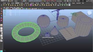 Creating amp Selecting 3D Objects in Maya [upl. by Roselia146]