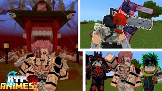 This New NR Animes 😱🔥 Addon is Sick Heina Sukuna  RypAnime AddonMods For MCPE 1212 [upl. by Anoirtac]