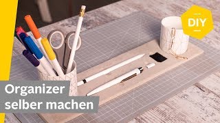 DIY Schreibtisch Organizer aus Knetbeton selber machen  Roombeez powered by OTTO [upl. by Noed580]