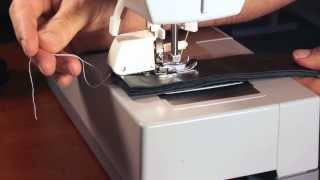 Singer Heavy Dutry 4432 Sewing Real 3 oz Leather [upl. by Inavihs]