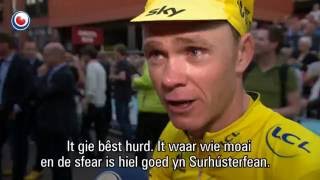 Profronde Surhuistervean gewonnen door Chris Froome [upl. by Ahsilak]