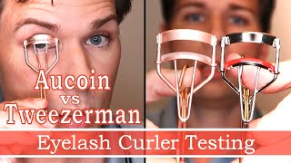 KEVYN AUCOIN amp TWEEZERMAN EYELASH CURLERS REVIEW [upl. by Stanhope]