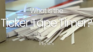 The Ticker Tape Timer Explained  Recording Motion physics motion tickertape [upl. by Coster837]