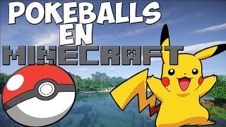 ONE COMMAND BLOCK  pokeballs en minecraft [upl. by Nuahsak]