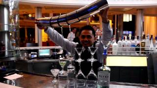 Martini Flight on Celebrity Solstice [upl. by Woolcott]