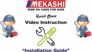 MEKASHI Electric car for kids MKS005 amp 005D Assembly Video [upl. by Arua]