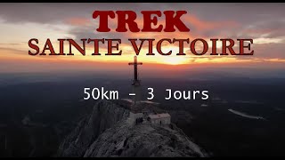 Trek Rando et Bivouac avec refuges montagne Sainte Victoire Aix 50km 3 jour  décembre 2023 [upl. by Redep]