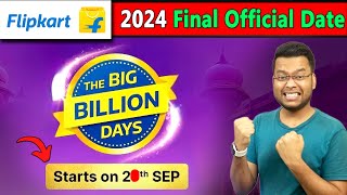 Flipkart Big Billion Day Sale Final Date amp Bank Offers Big Billion Day Flipkart 2024  BBD Sale 2024 [upl. by Uase]