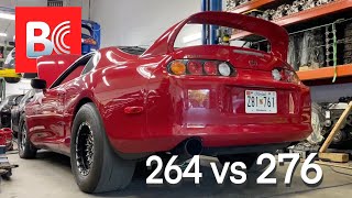 Supra 2JZ idle BC 264 vs 276 stage 3 cams [upl. by Christianity]