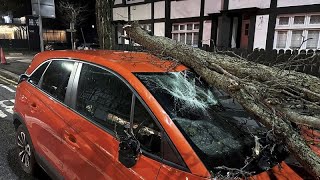 Tempête Isha  fortes perturbations en Irlande et au RoyaumeUni [upl. by Noyes]