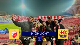 Red Star vs Barcelona  Sırpların holigan taraftarları VLOG [upl. by Doak]