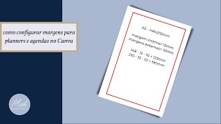 COMO CONFIGURAR MARGENS PARA PLANNERS E AGENDAS NO CANVA  COMO FAZER [upl. by Meneau255]