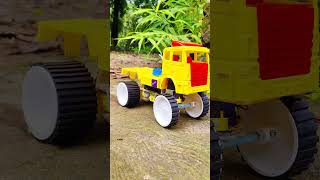 Homemade Heavy truck with DC motor  Remote control truck DC motor  DC motor project Remote Truck [upl. by Eelyab]