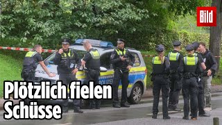 PolizeiEinsatz in Hamburg Schießerei direkt in der Innenstadt [upl. by Mannie]