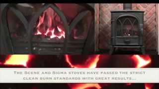 Sirius Sigma 490 Multi Fuel Stove  Solid Fuel Burning [upl. by Nylrehc862]