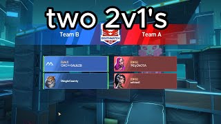 Two 2vs1 matches MECH ARENA [upl. by Ennaesor]