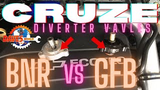 CRUZE Diverter valve HPRV vs GFB Big turbo noise BOV with install and tests [upl. by Anyala402]