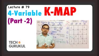 79 4Variable KMAP Part2  Digital Electronics  TECH GURUKUL By Dinesh Arya [upl. by Merle]