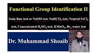 Allocation of Functional Groups 2  Qualitative Organic Analysis [upl. by Anwahsat]