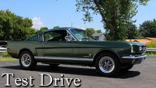 Test Driving 1965 Ford Mustang Fastback 289 V8 Fourspeed [upl. by Sillad]