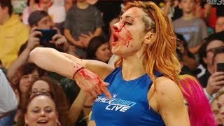 Becky Lynch enters the arena with Stone Cold Steve Austins theme song [upl. by Festa867]