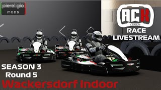 Title ACK League  S3 R5  Wackersdorf Indoor  Assetto Corsa rental karting Sodi SR45 [upl. by Howzell346]