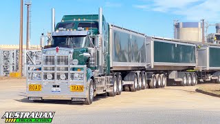 Australian Kenworth T909 Road Train Compilation 1 [upl. by Ebeneser]