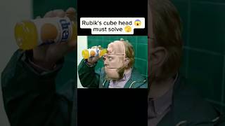 After he turns his head to a Rubiks cube 😱 he must solve it shorts video viralvideo [upl. by Bigford]