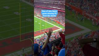 View of Jake Bates’ game winning FG from the stands shorts detroit detroitlions onepride [upl. by Zusman711]