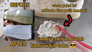 Cara Ampuh Memutihkan sol sepatu yang menguning unyellowing mudah dan hemat [upl. by Bevan]