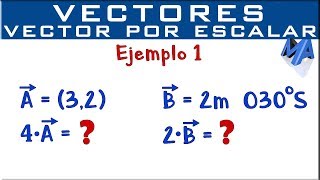 Multiplicación de un vector por un escalar  Ejemplo 1 [upl. by Egag]