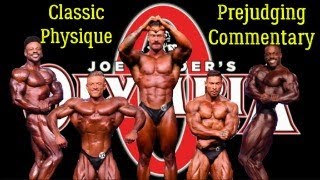 2023 Mr Olympia Classic Physique Prejudging COMMENTARY [upl. by Nozicka482]