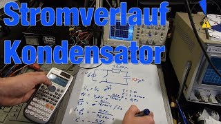 Stromverlauf Spannungsverlauf über den Widerstand Ozsi zeigen Kondensator [upl. by Kella691]