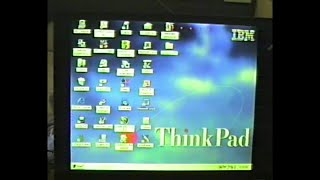 Windows 95 on a 1993 Camcorder IBM ThinkPad 560 amp Panasonic CVIQ303 [upl. by Randal]