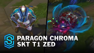 Paragon Chroma SKT T1 Zed Skin Spotlight  PreRelease  PBE Preview  League of Legends [upl. by Kathleen]