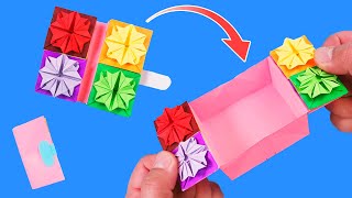 Origami Thread Box  Tutorial How to Make Origami Chinese Thread Box [upl. by Dnomse]