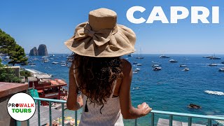 The Most Beautiful Sights in Capri Italy  Walking Tour 4K60fps [upl. by Ottilie]