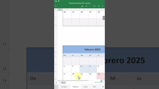 Calendario 2025 en Excel Mobile [upl. by Nybor732]