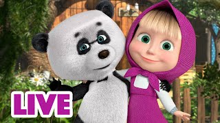 🔴 LIVE 🐻👧 Masha y el Oso 2023 🏡🤗 Lección de hospitalidad 🎬 Masha and the Bear [upl. by Schacker547]