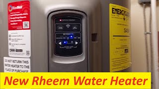 NPL 105  New Electric Rheem Water Heater [upl. by Leakim]