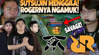 SUTSUJIN SAVAGE NGAMUK BANTAI ONIC PAKE ROGER  RRQ VS ONIC MATCH 1  MPL S14 [upl. by Korie]