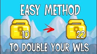 10 WLS TO 22 WLS EASY PROFIT  PROOF  Growtopia [upl. by Patricia991]