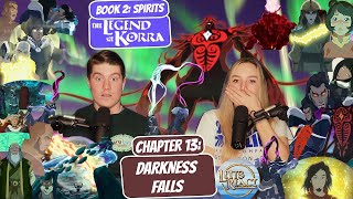 KORRA BATTLES THE DARK AVATAR  Legend of Korra Reaction  Book 2 Chapter 13 quotDarkness Fallsquot [upl. by Annahvas163]