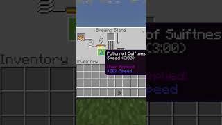 How To Brew Swiftness 300 Splash Potions In Minecraft Shorts [upl. by Tressia]