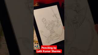 Beautiful gift by artist Lalit Kumar Sharma Penciling Sketch Nagraj ComicsAnimal [upl. by Hermione]